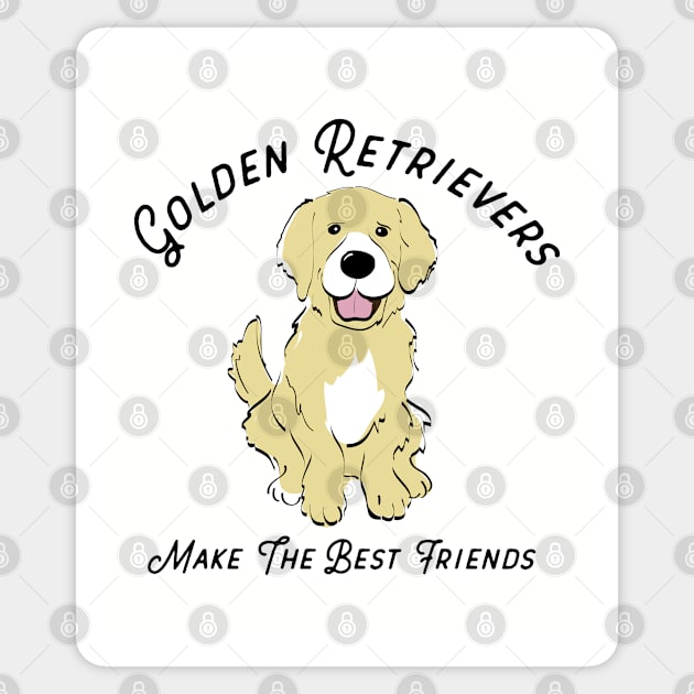 Golden Retriever Fan Gift Retriever Dog Fan Sticker by atomguy